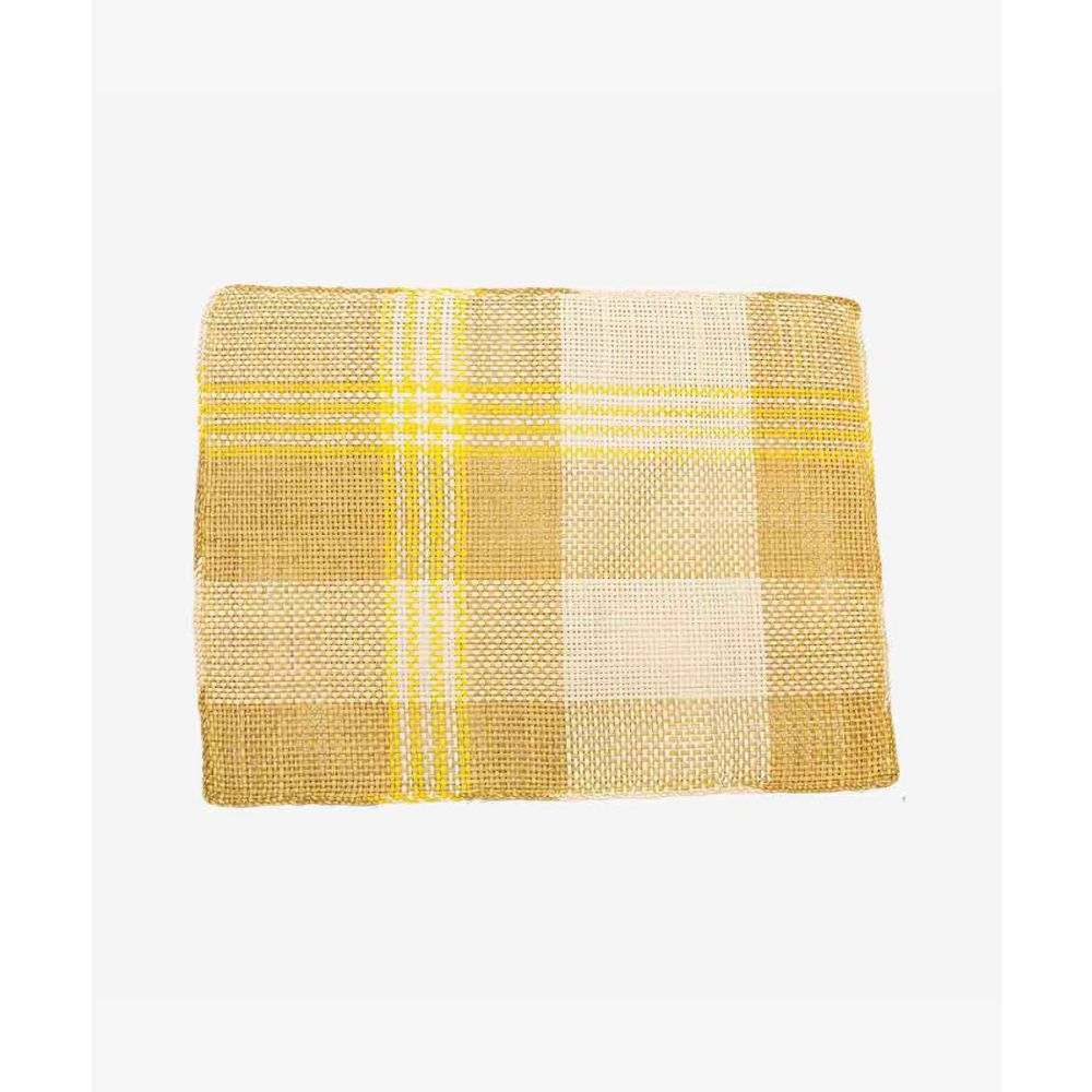 Rectangular placemat - 1 UNIT - YELLOW & TOAST