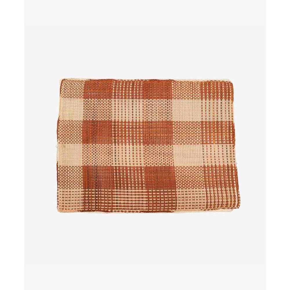 Rectangular placemat - 1 pc - BEIGE & TERRACOTTA