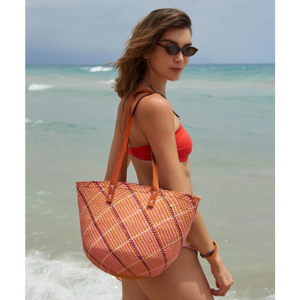 CANASTO BAG S - WITH LEATHER STRAP