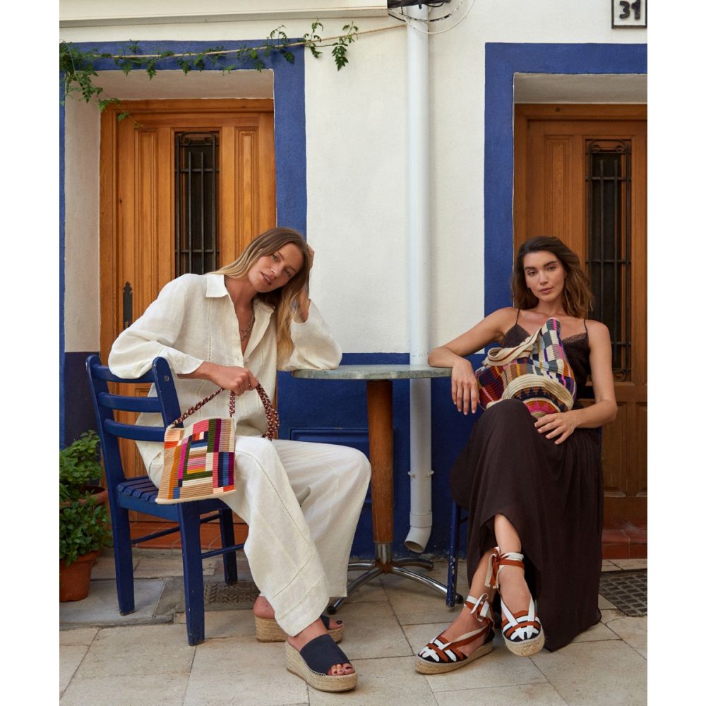 CALA BAG - OCTANT - PURPLE & BEIGE