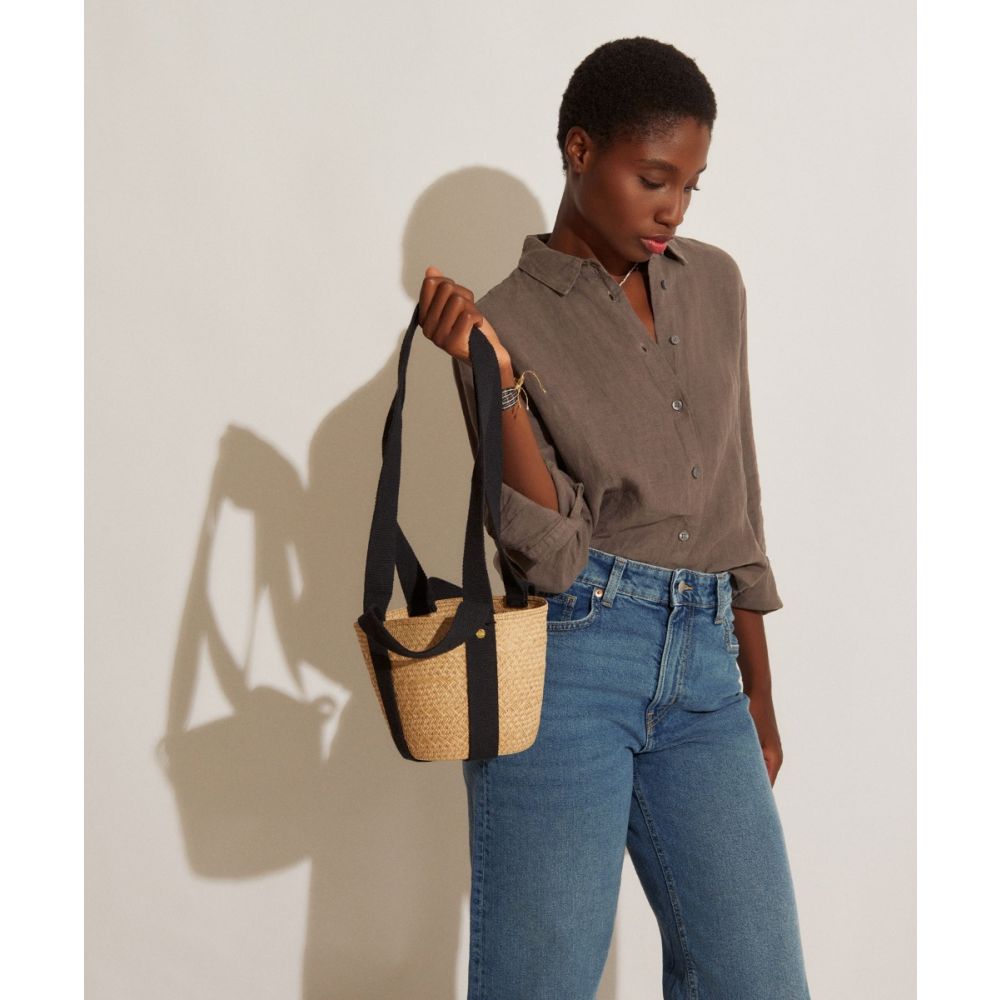 BASKET FORMENTERA TOAST  2 HANDLE with black