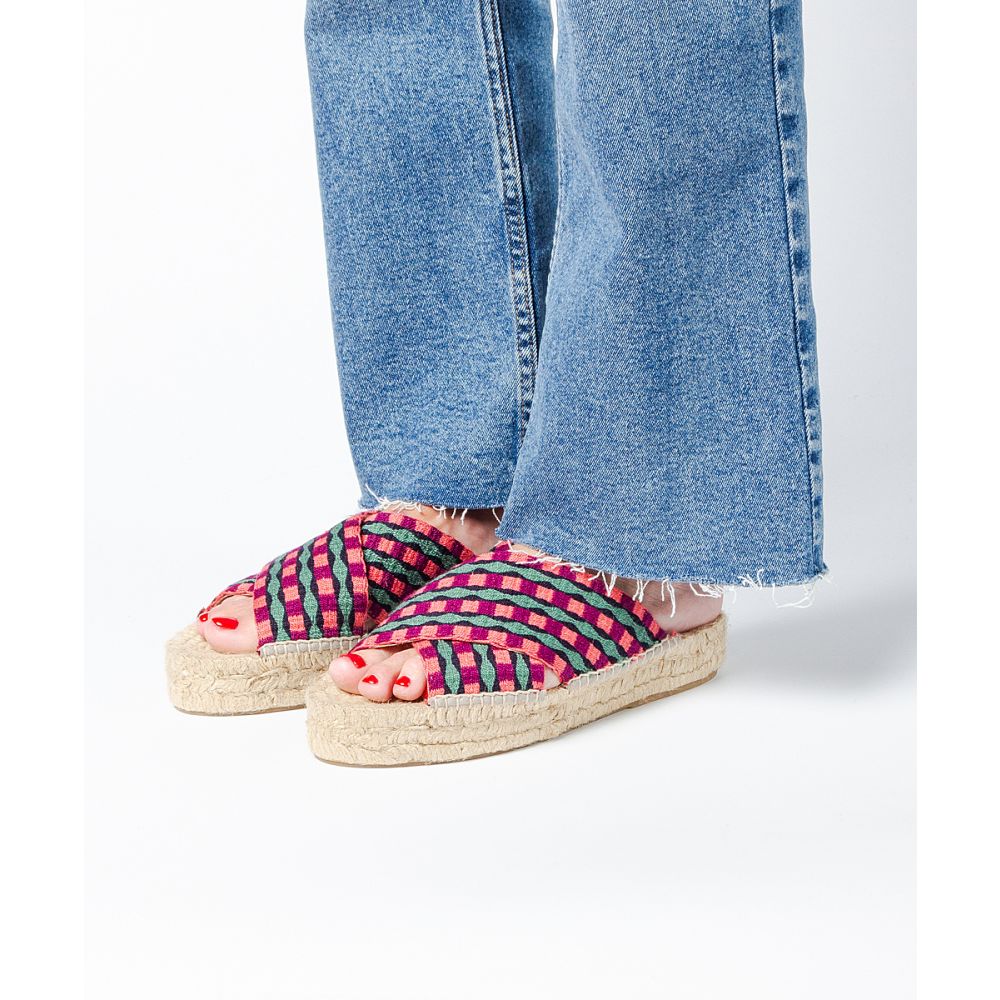 ESPADRILLE CROSSED WIDE BAND- SS24 COLLECTION