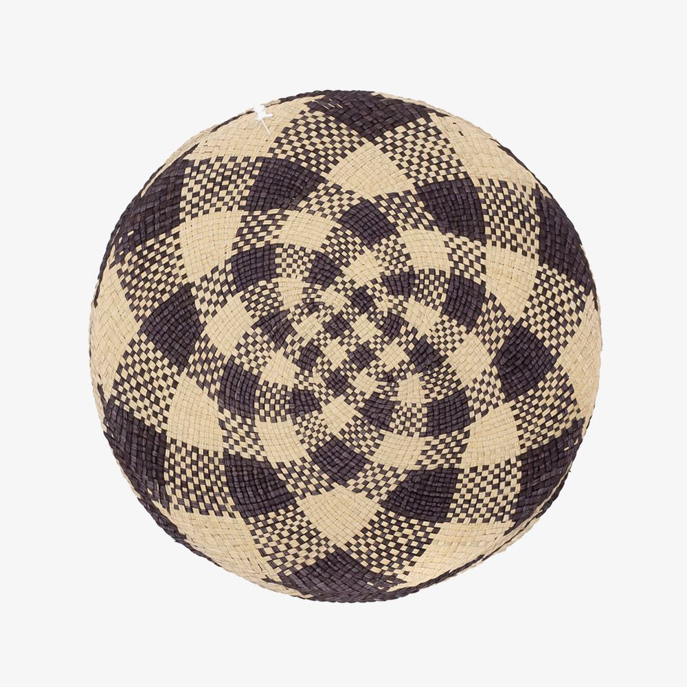 Round placemat - UNIT - BLACK & BEIGE