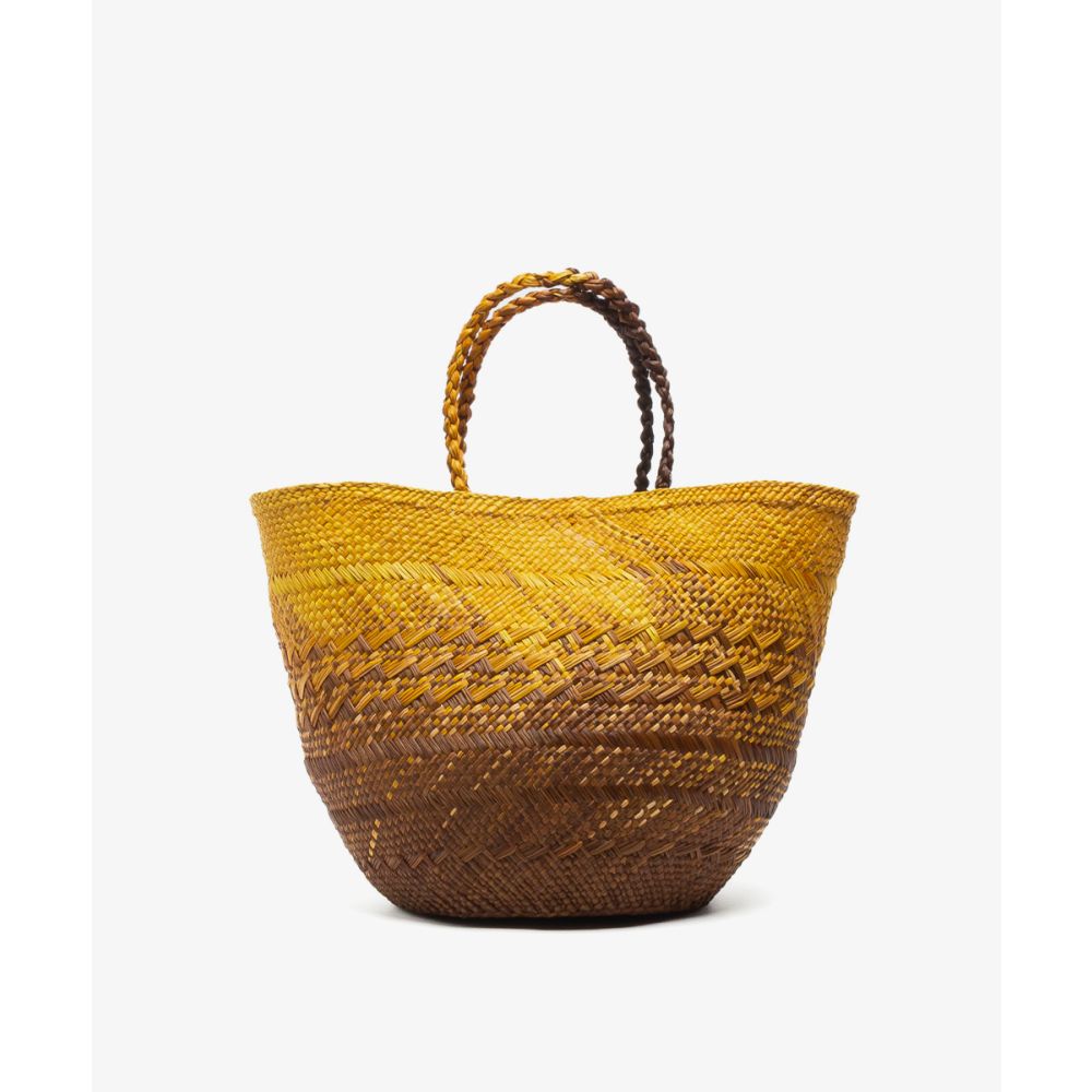 CANASTO BAG M - DEGRADE MUSTARD & BROWN