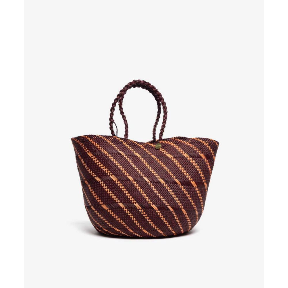 CANASTO BAG M - DARK BROW&ORANGE