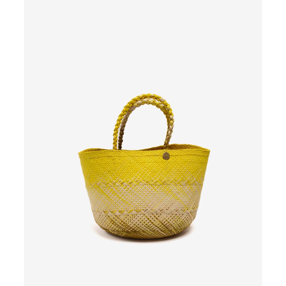 CANASTO BAG S - degrade Yellow & Green