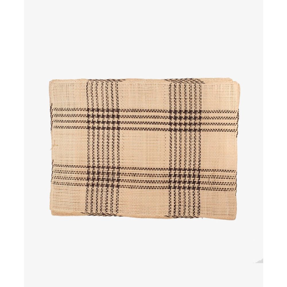 Rectangular placemat - 1 UNIT - BEIGE & BROWN