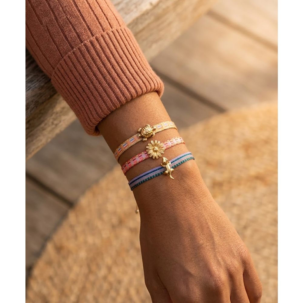 SET BRACELETS GOLD CHARM