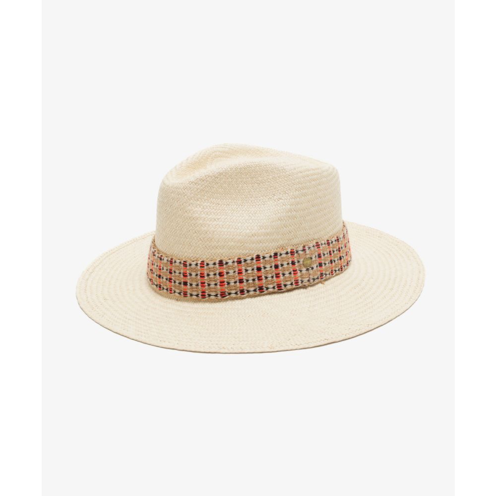 PANAMA HAT WITH RIBBON - BEIGE