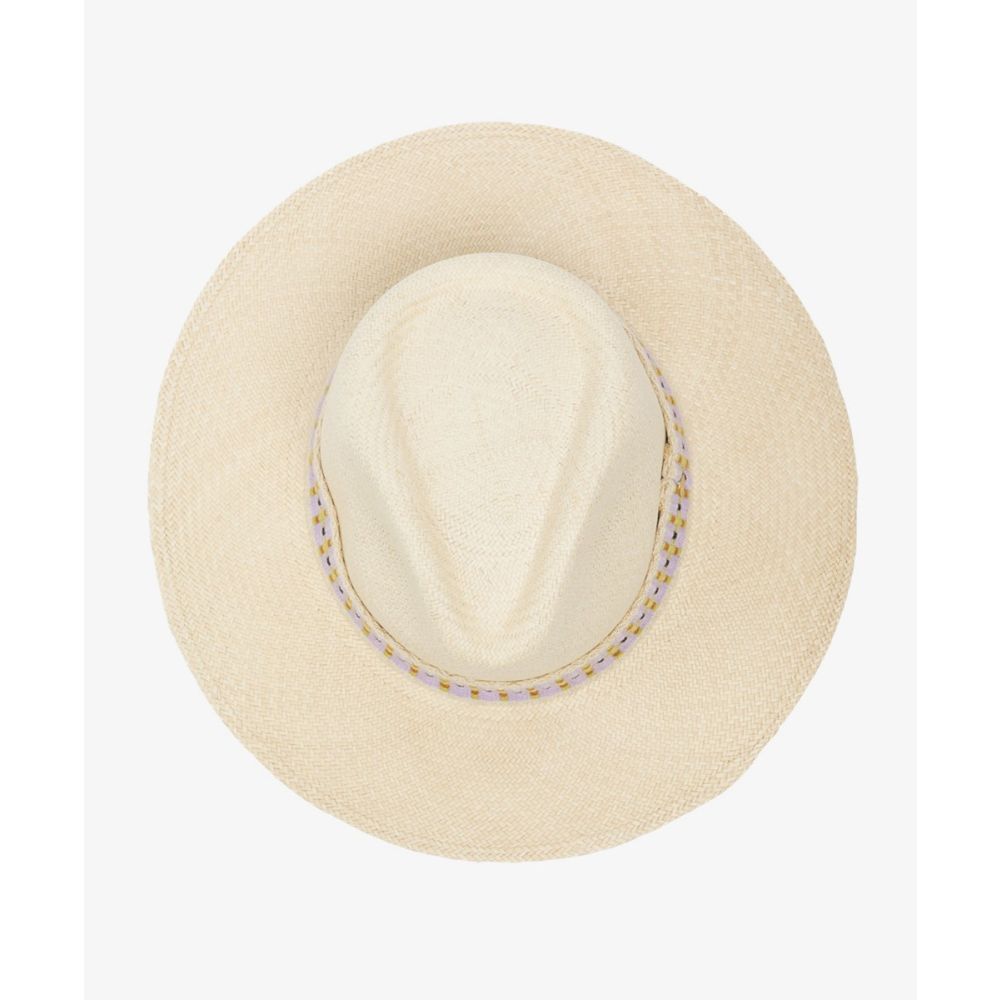 PANAMA HAT WITH RIBBON - BEIGE