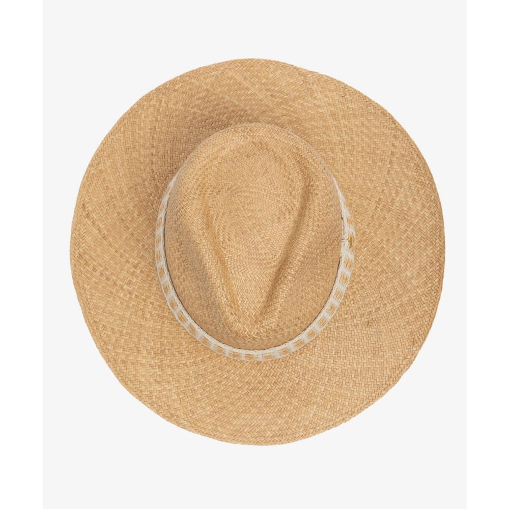 PANAMA HAT WITH RIBBON - TOAST