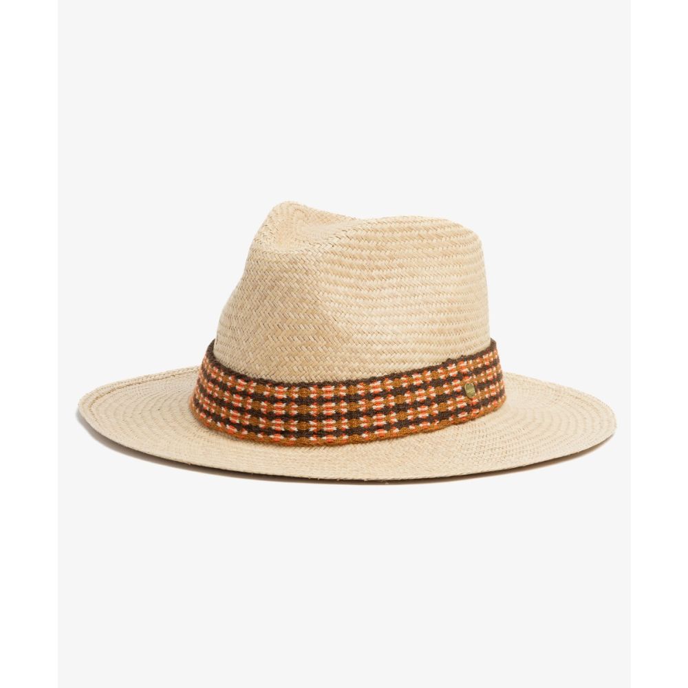 PANAMA HAT WITH RIBBON - TOAST