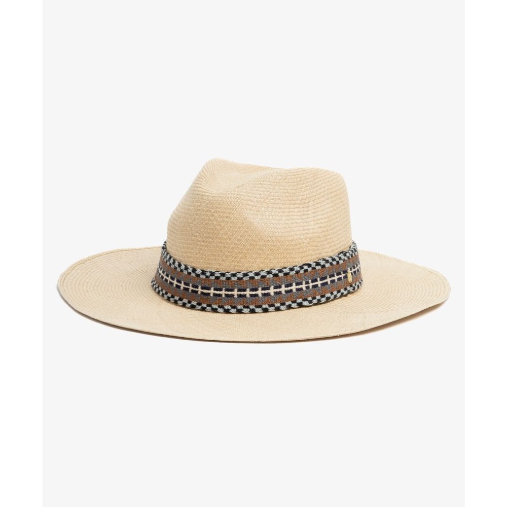 PANAMA HAT, EXTRA, WITH RIBBON - TOAST