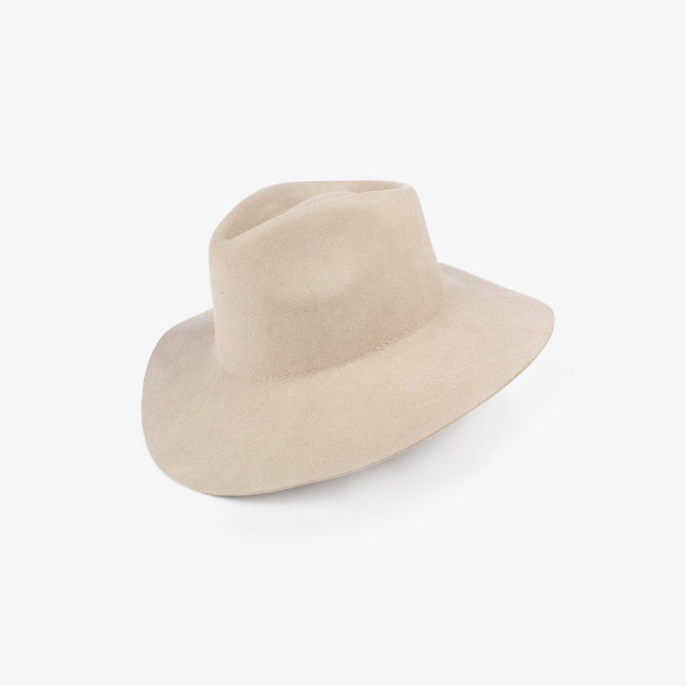 WOOL HAT LARGE BRIM
BEIGE
SIZE M