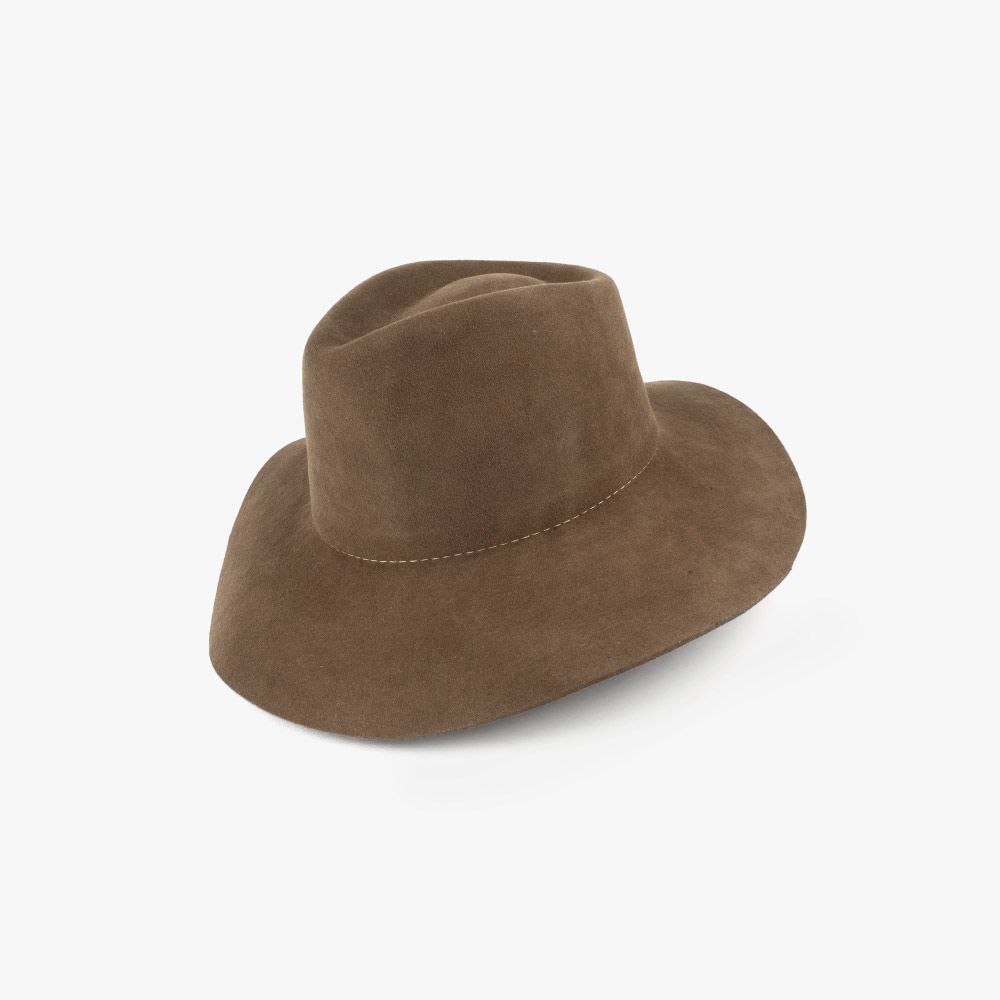 SOMBRERO DE FIELTRO 100% LANA
MODELO ALA LARGA
COLOR NOGAL
TALLA XXL