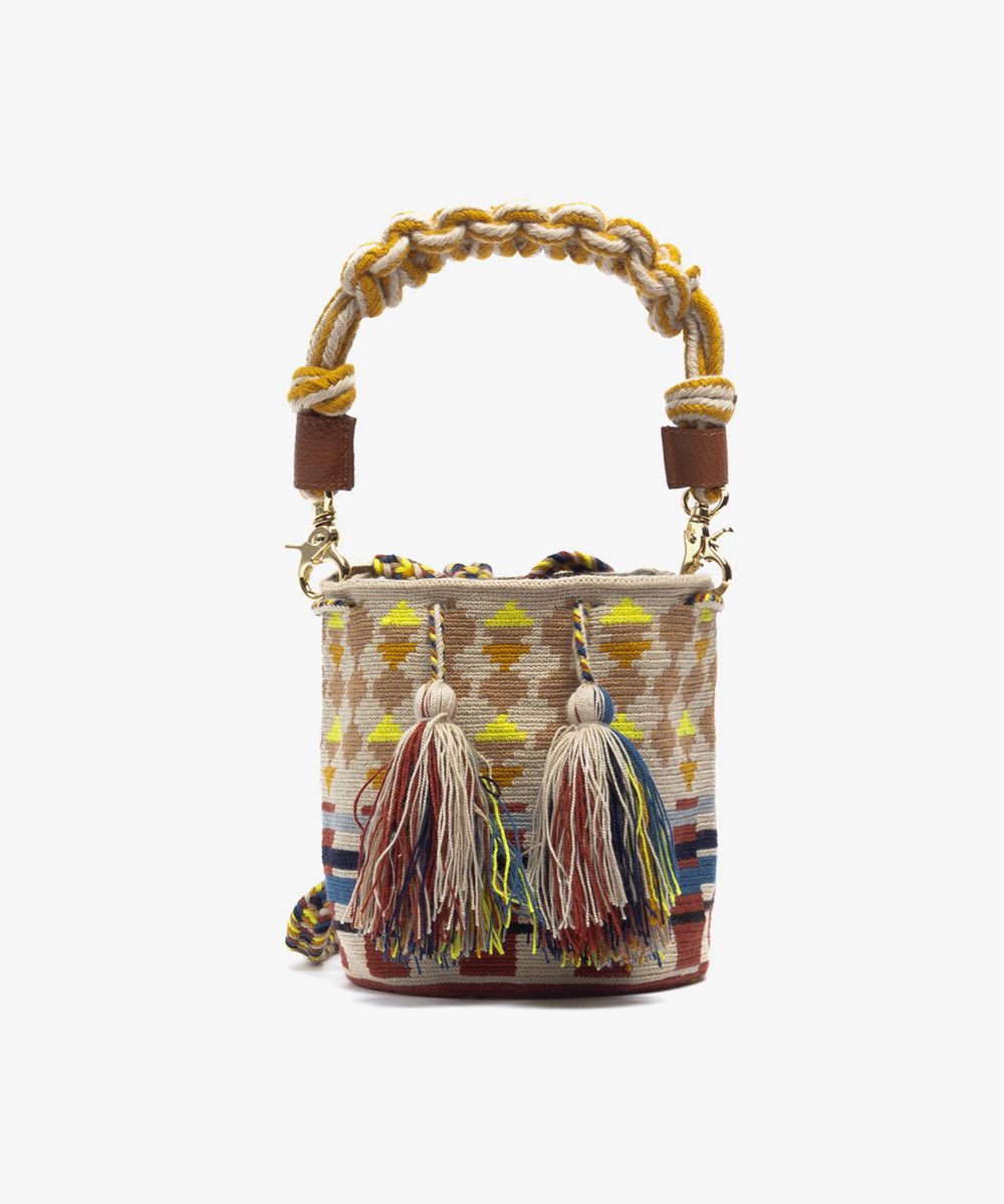 Bolso Cruzado M Swan Beige Amarillo
