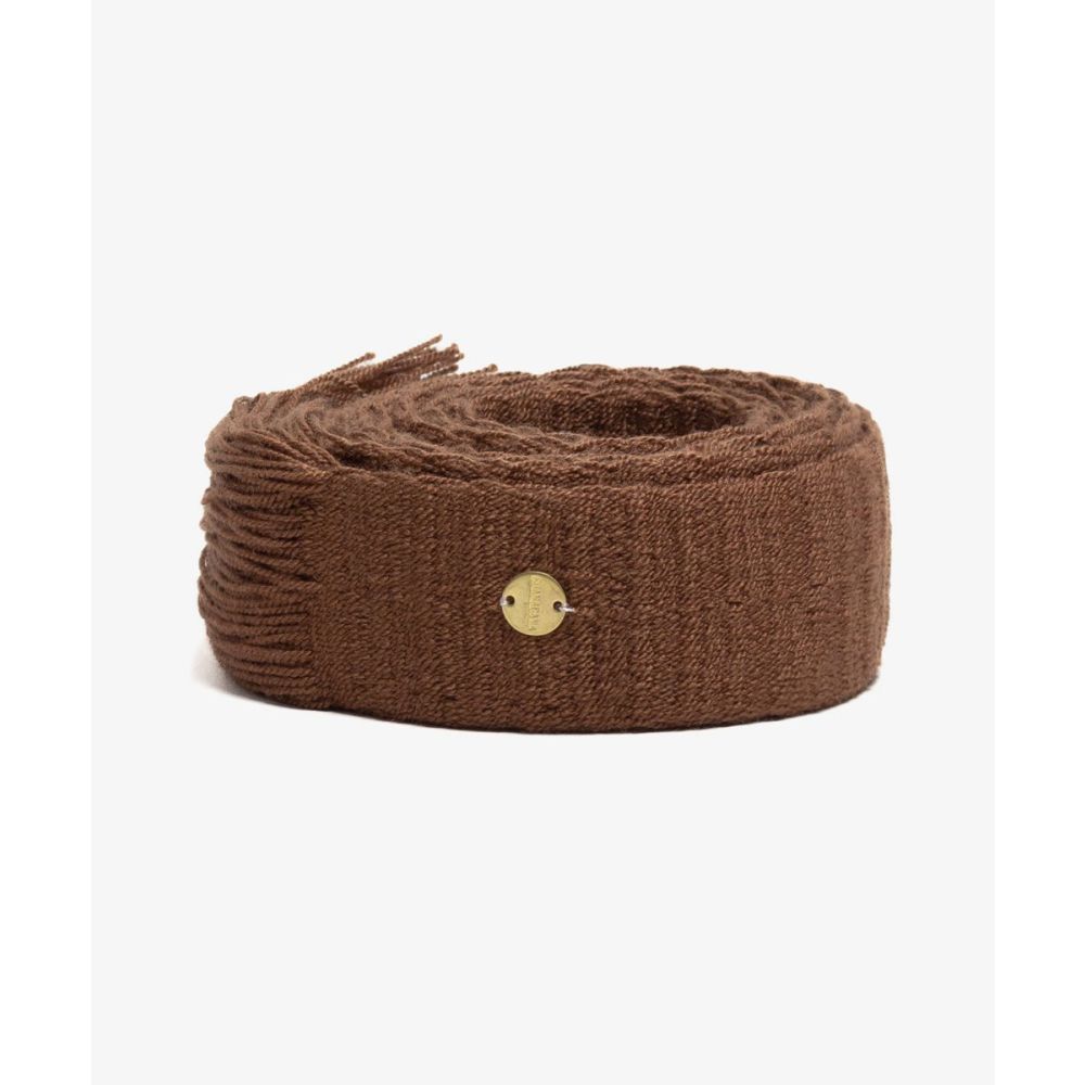 Belt with fringes - FAIRFIELD - BROWN