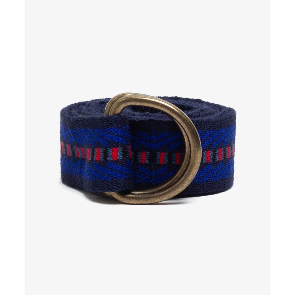 Buckle D belt - ROYAL BLUE & RED