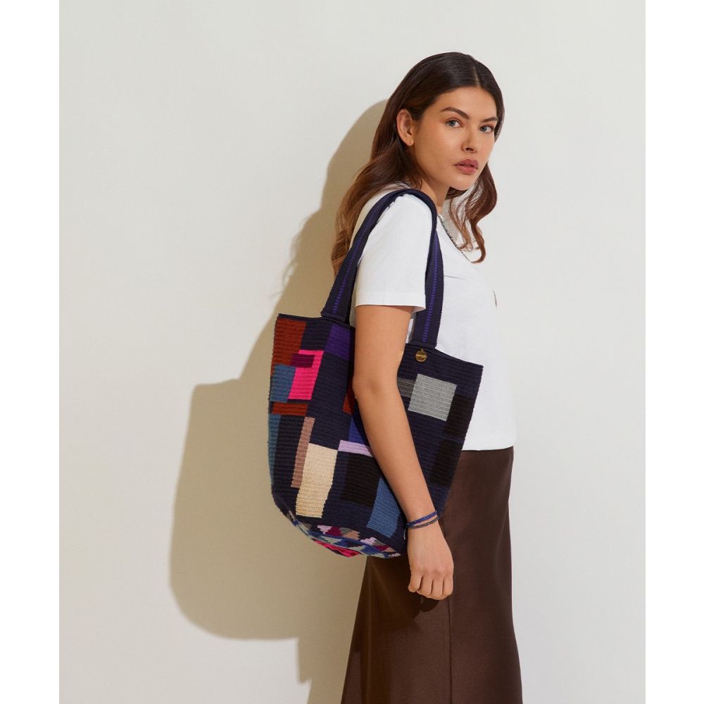 CALA BAG - STARFISH - NAVY BLUE & MULTICOLOR