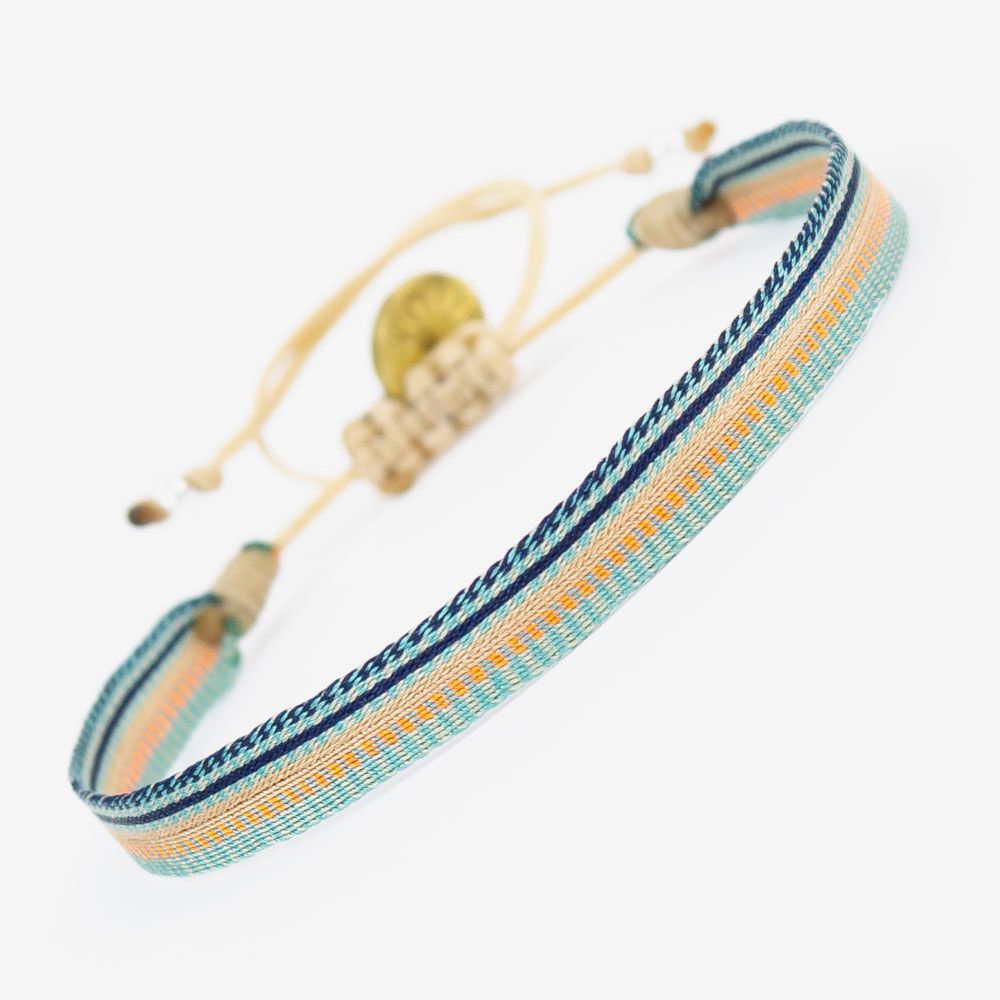 Bracelet Argantina 120 - Turquoise & Beige