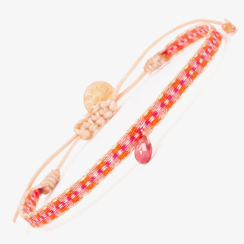 Bracelet NEWCASTLE - GARNET - Orange & Pink