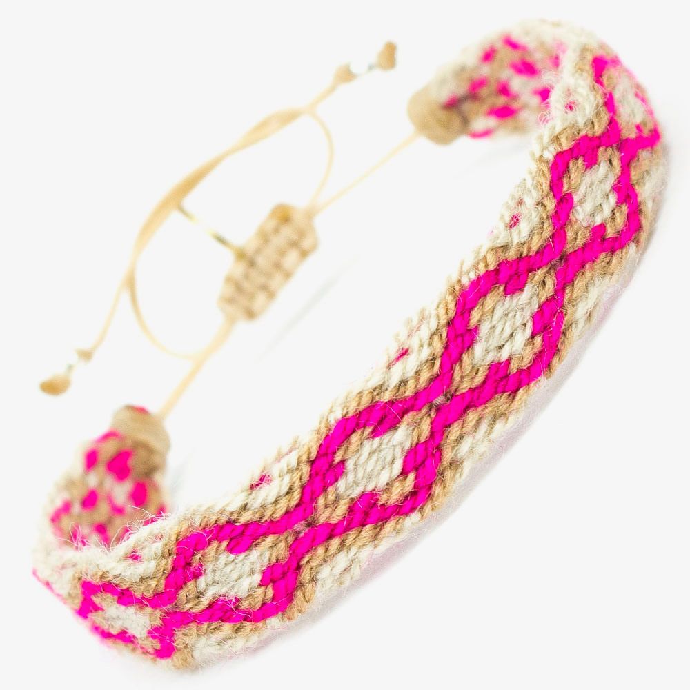 CAPTAIN Bracelet - White & Pink