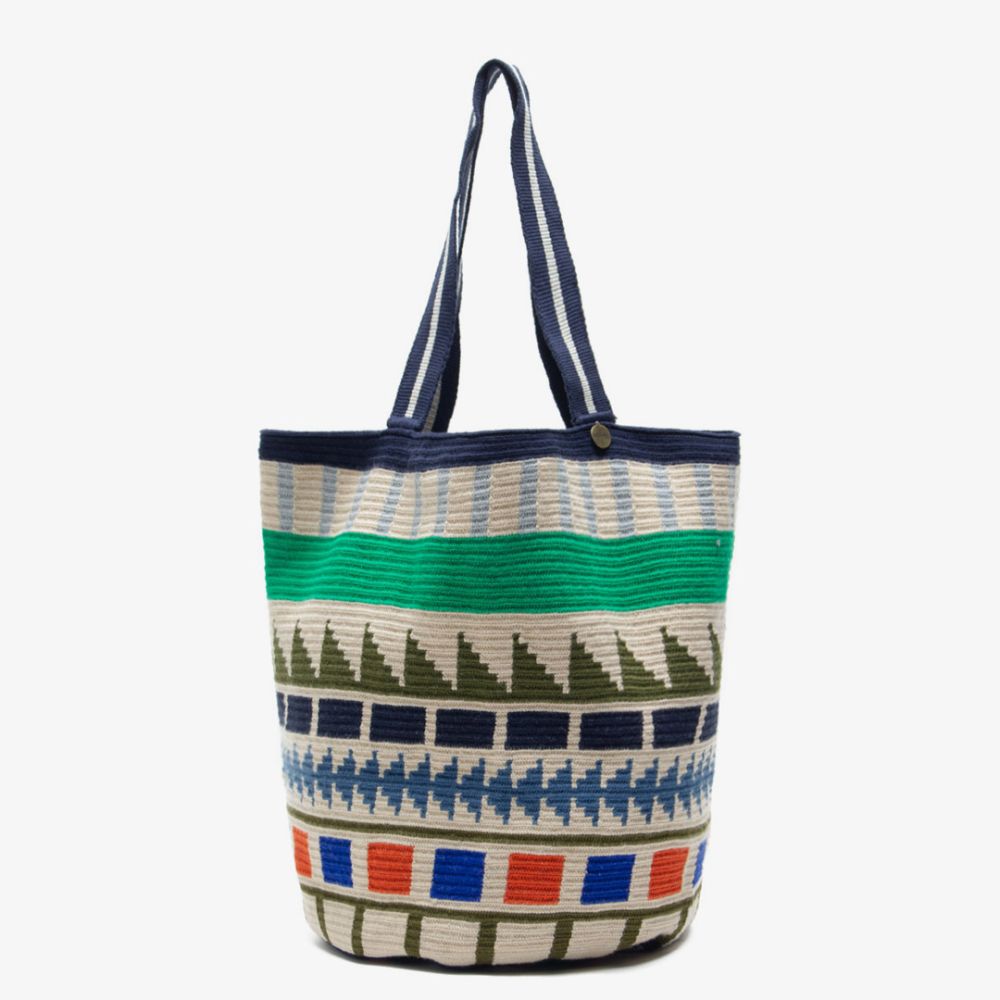 TOTE BAG - VANCOUVER- GREEN & NAVY