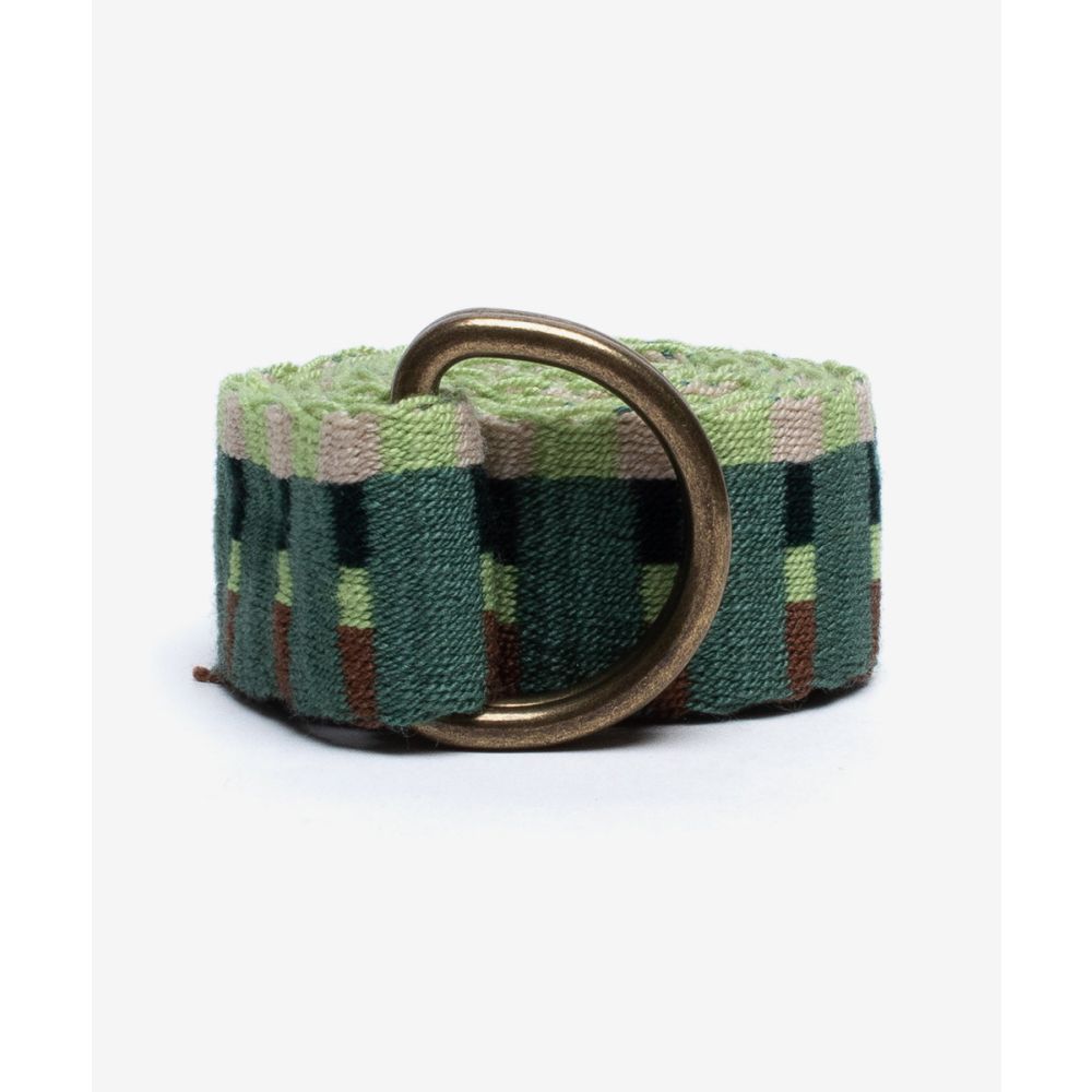 Buckle belt - GREEN & BROWN