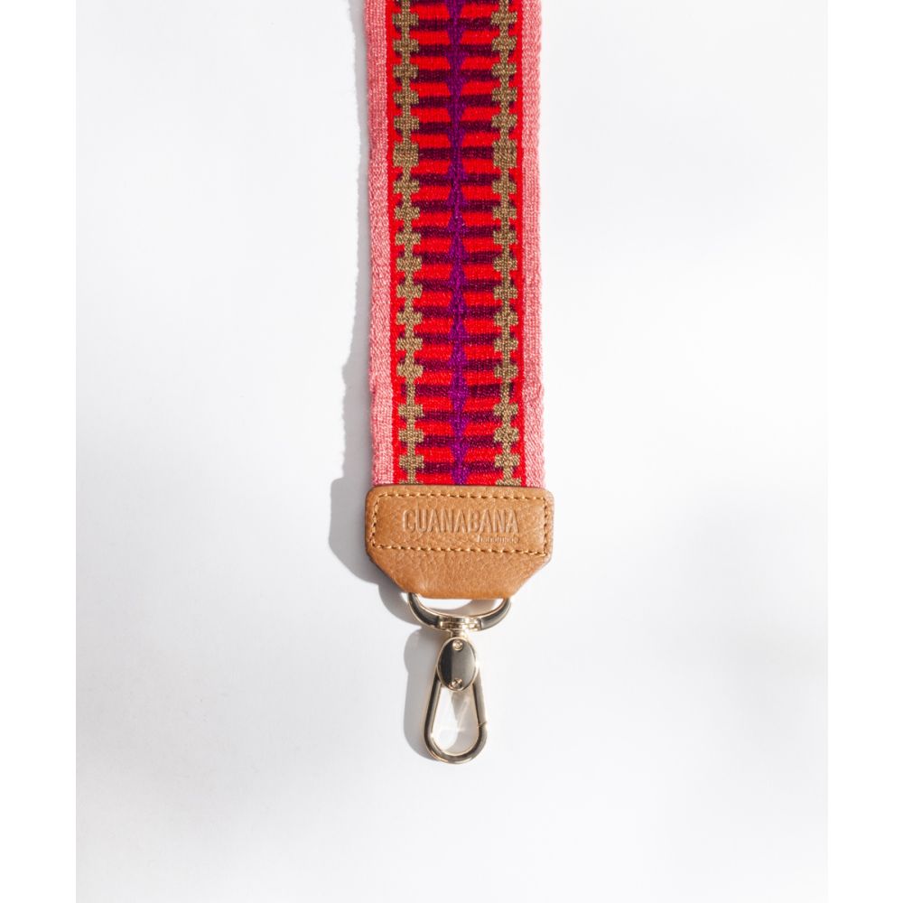 Bag strap - HARVARD - RED & TOAST