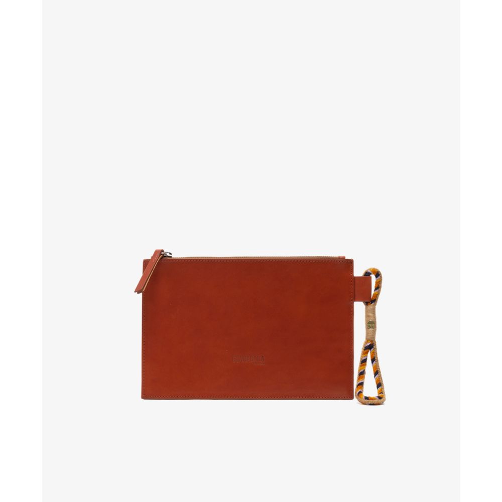 LEATHER POUCH - CAMEL