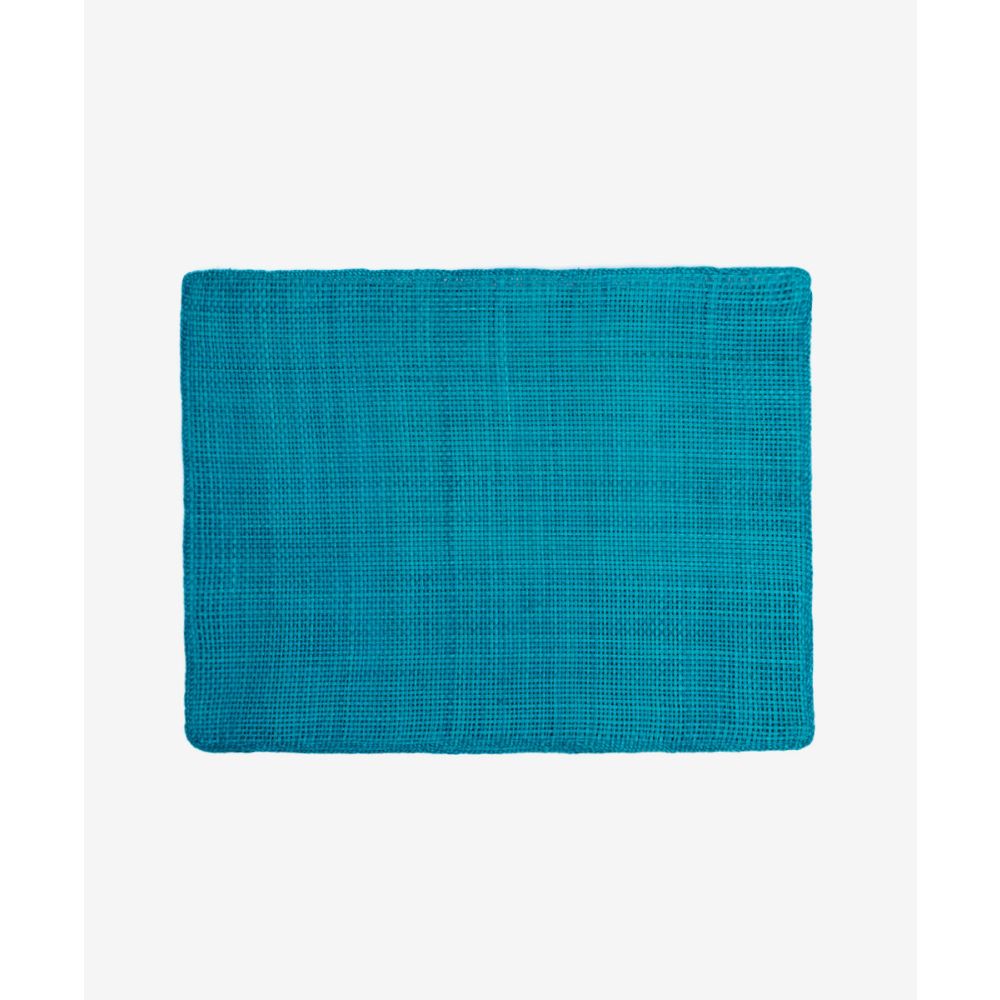 Straw placemat 38 cm * 29 cm- set/6 - TURQUOISE/TEAL