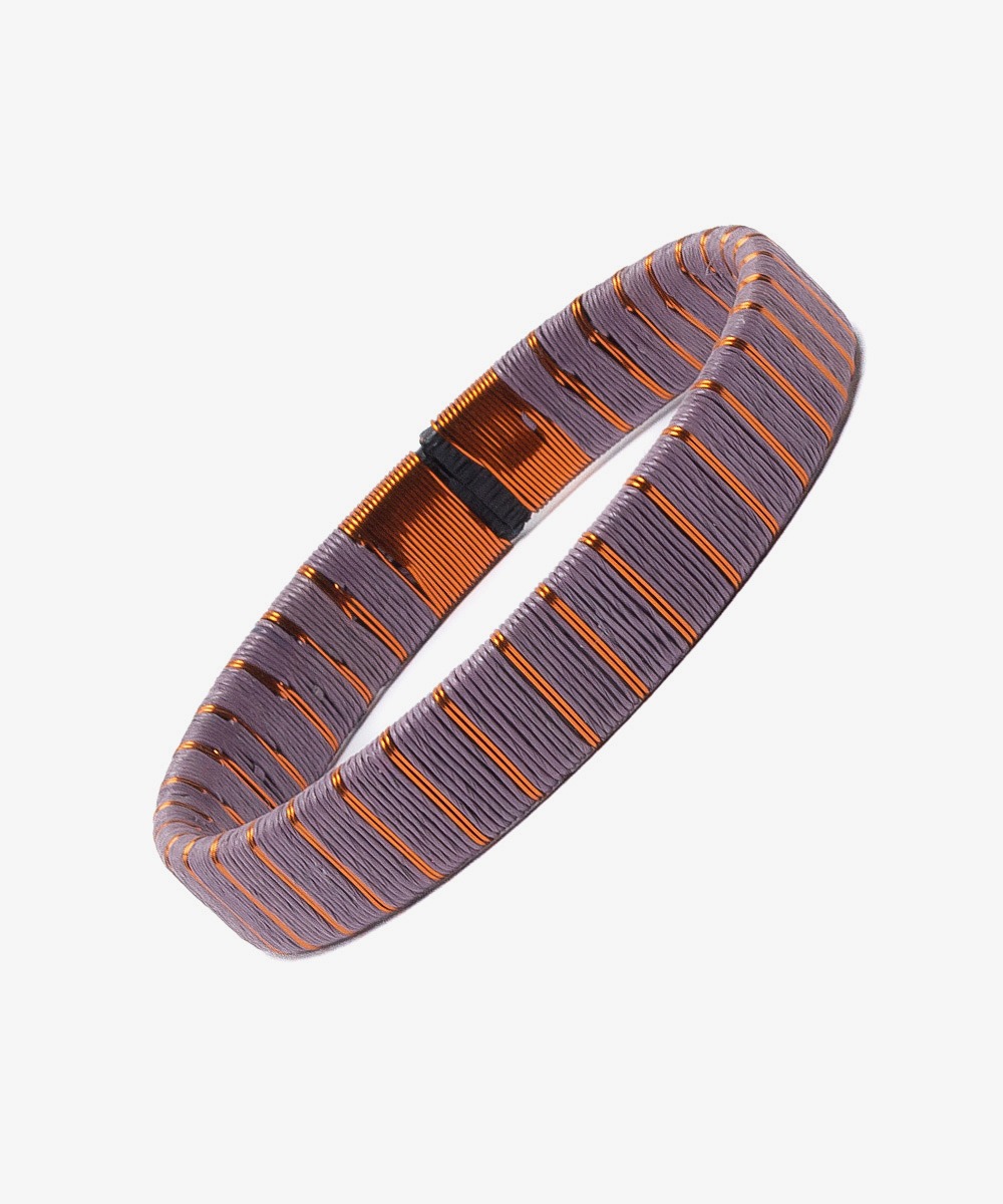 Pulsera Werregue, 1 cm - LILA Y COBRE