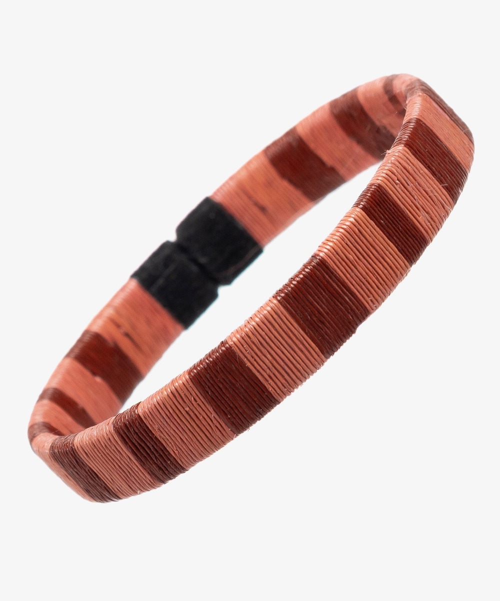 Pulsera Werregue, 1 cm, Unit ROSE Y MARRON