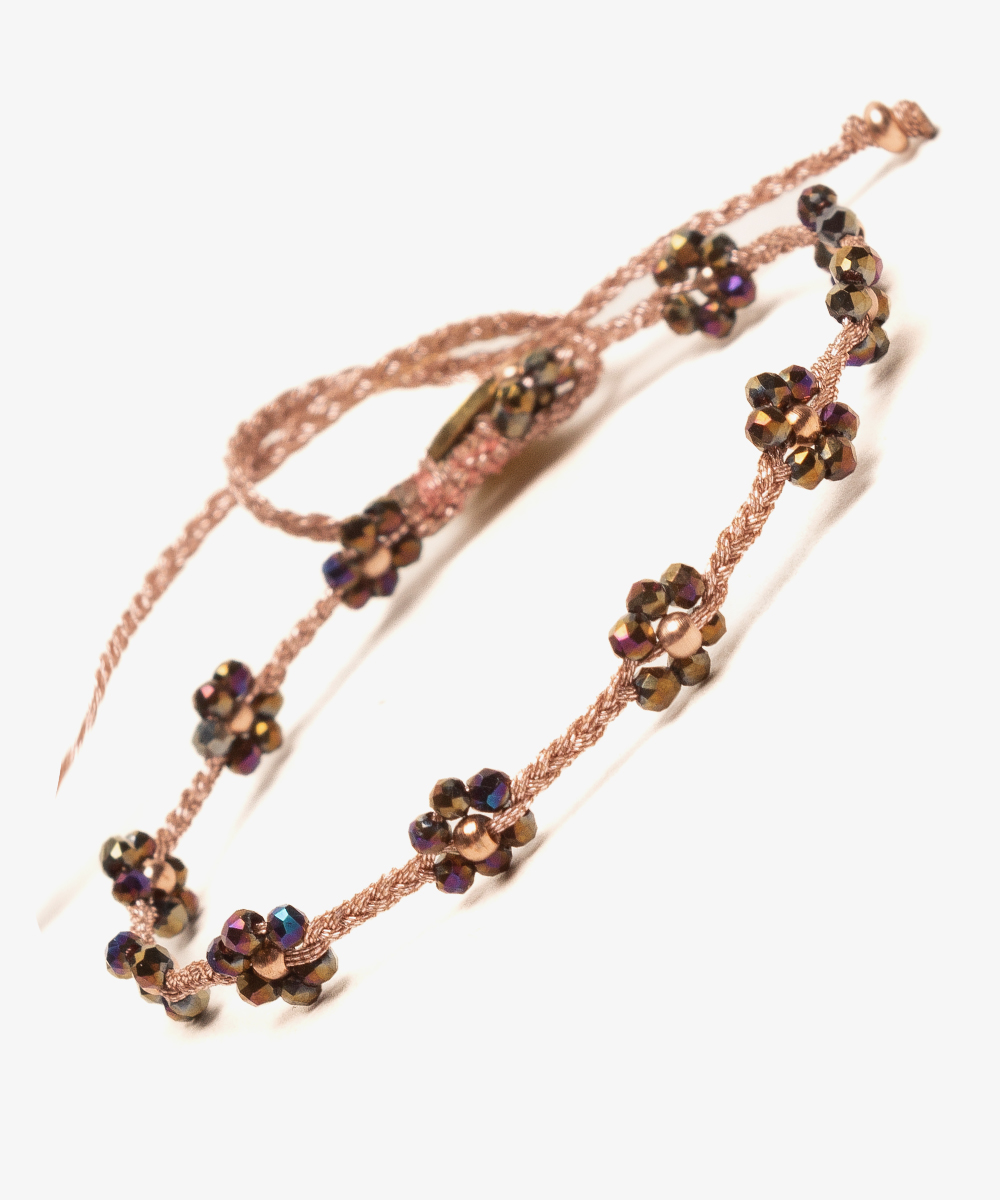 PULSERA DE PIEDRAS - FLOR