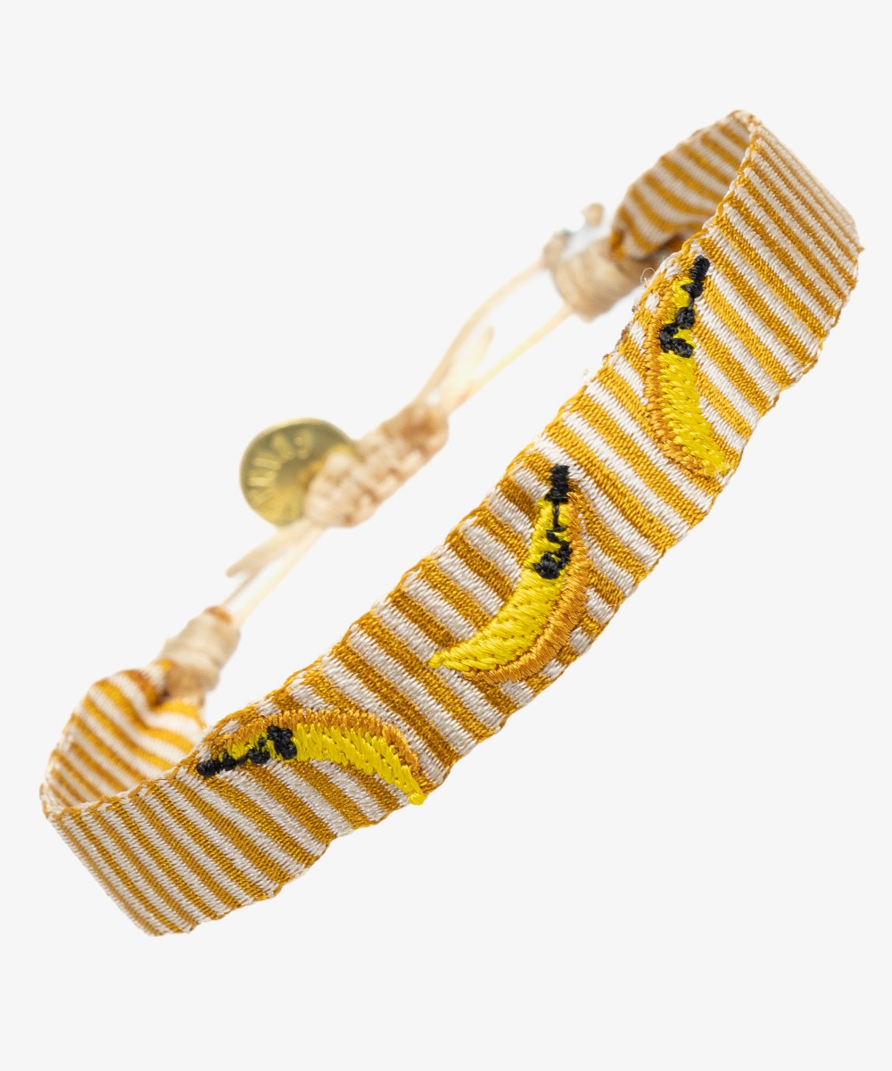 PULSERA BORDADA - PLÁTANO