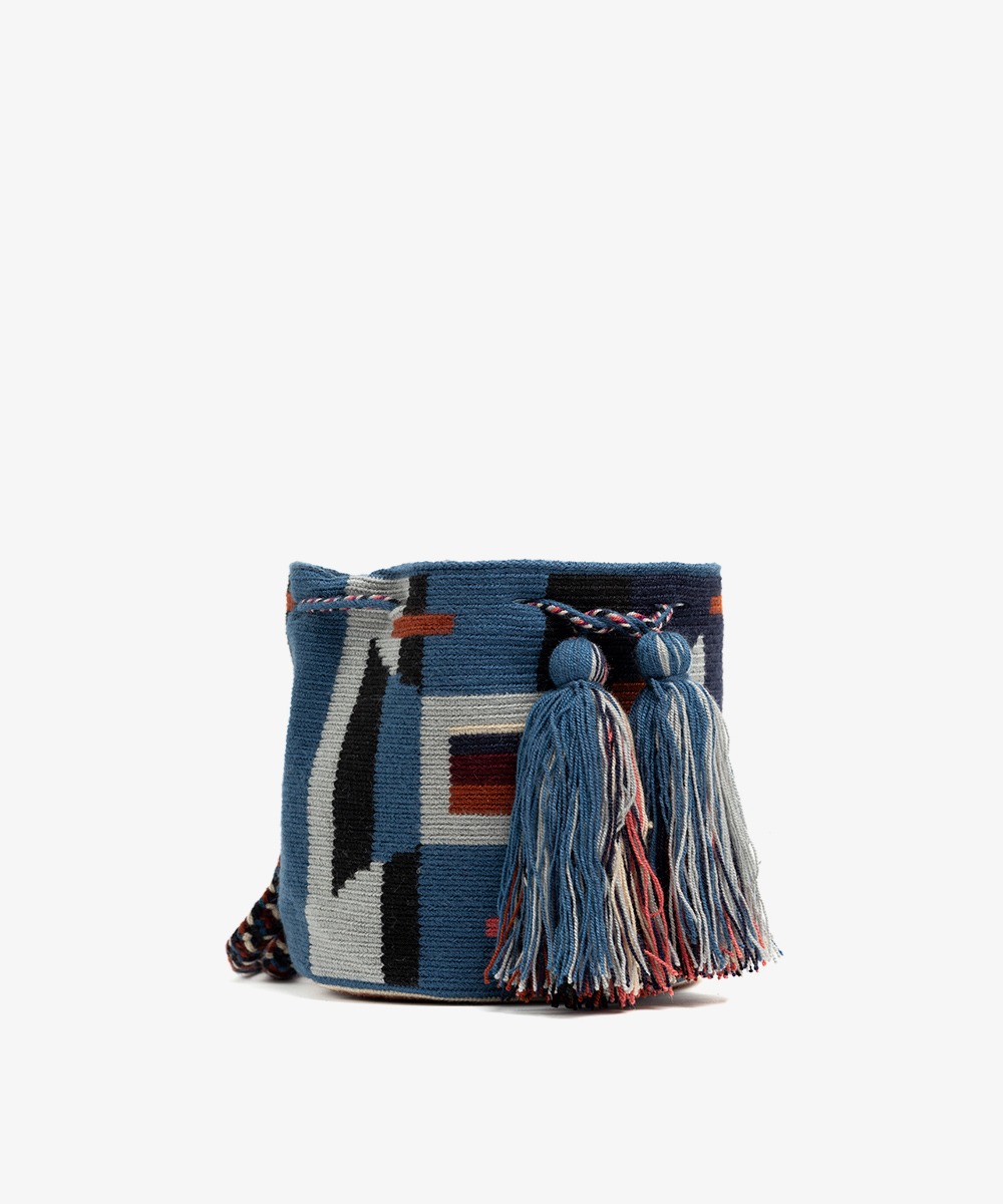 Crossbody Bag M - BEEBLOSSOM - BLACK & EMERALD GREEN