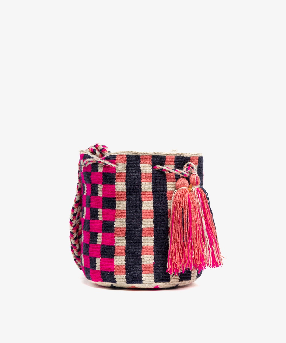 Crossbody Bag M - SWORDFISH - NAVY & FUCHSIA