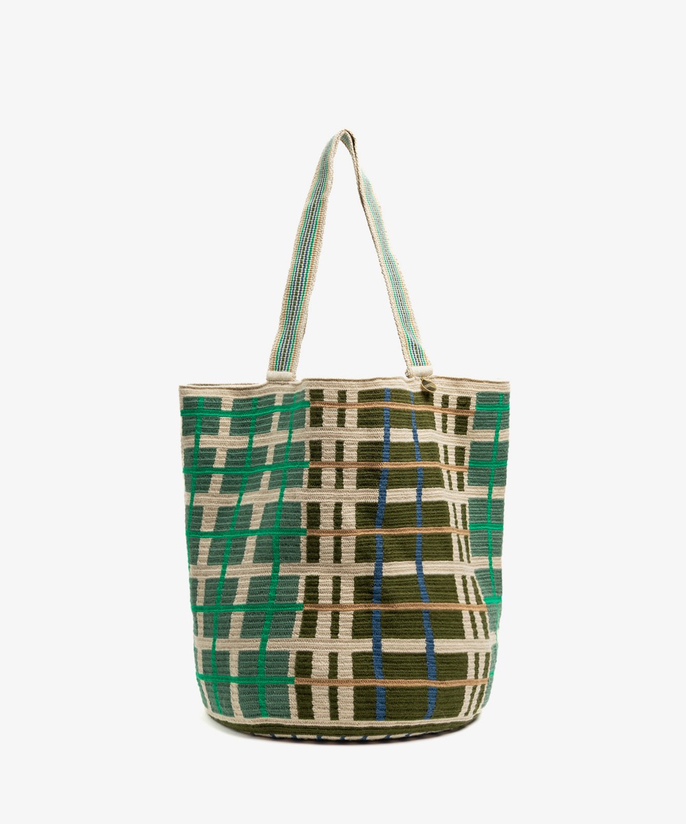 Tote Bag -  FALCON - GREEN & DARK GREEN