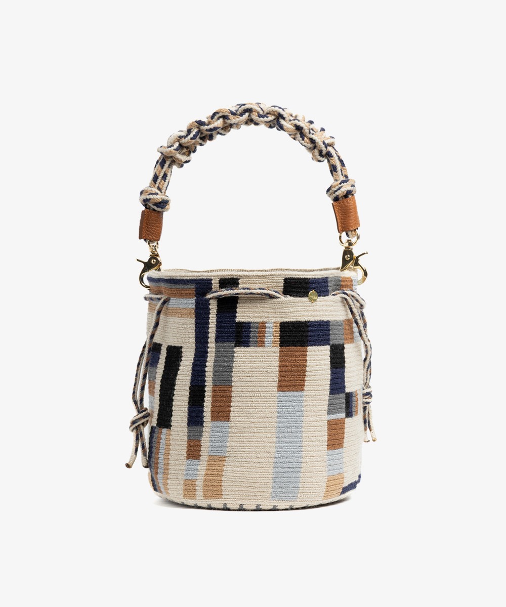 BOLSO MITRA CON ASA DE MACRAMÉ - 