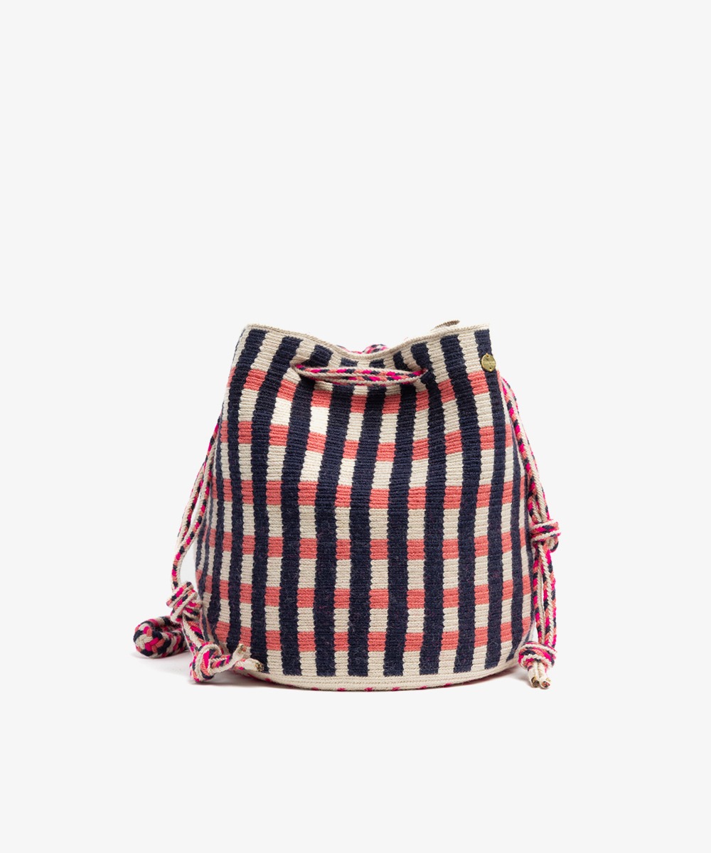 MITRA bag - SWORDFISH - NAVY & FUCHSIA