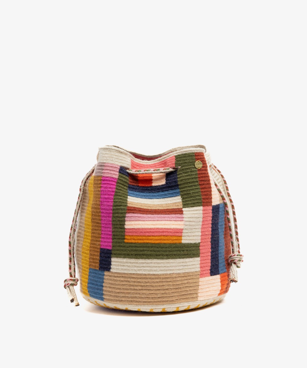 BOLSO MITRA -  BALANCE - TOSTADO & MULTICOLOR