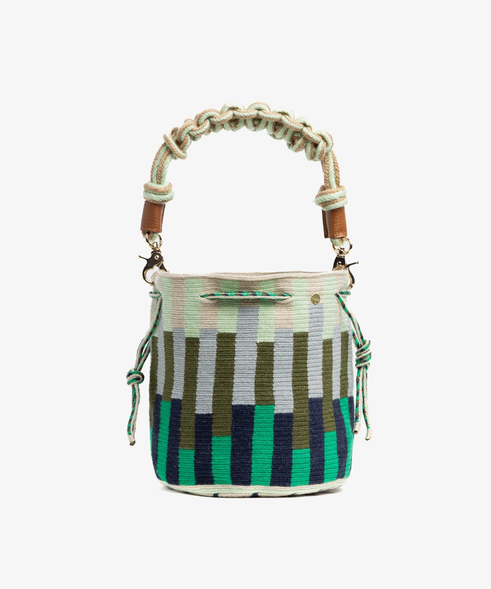 BOLSO MITRA CON ASA DE MACRAMÉ - 