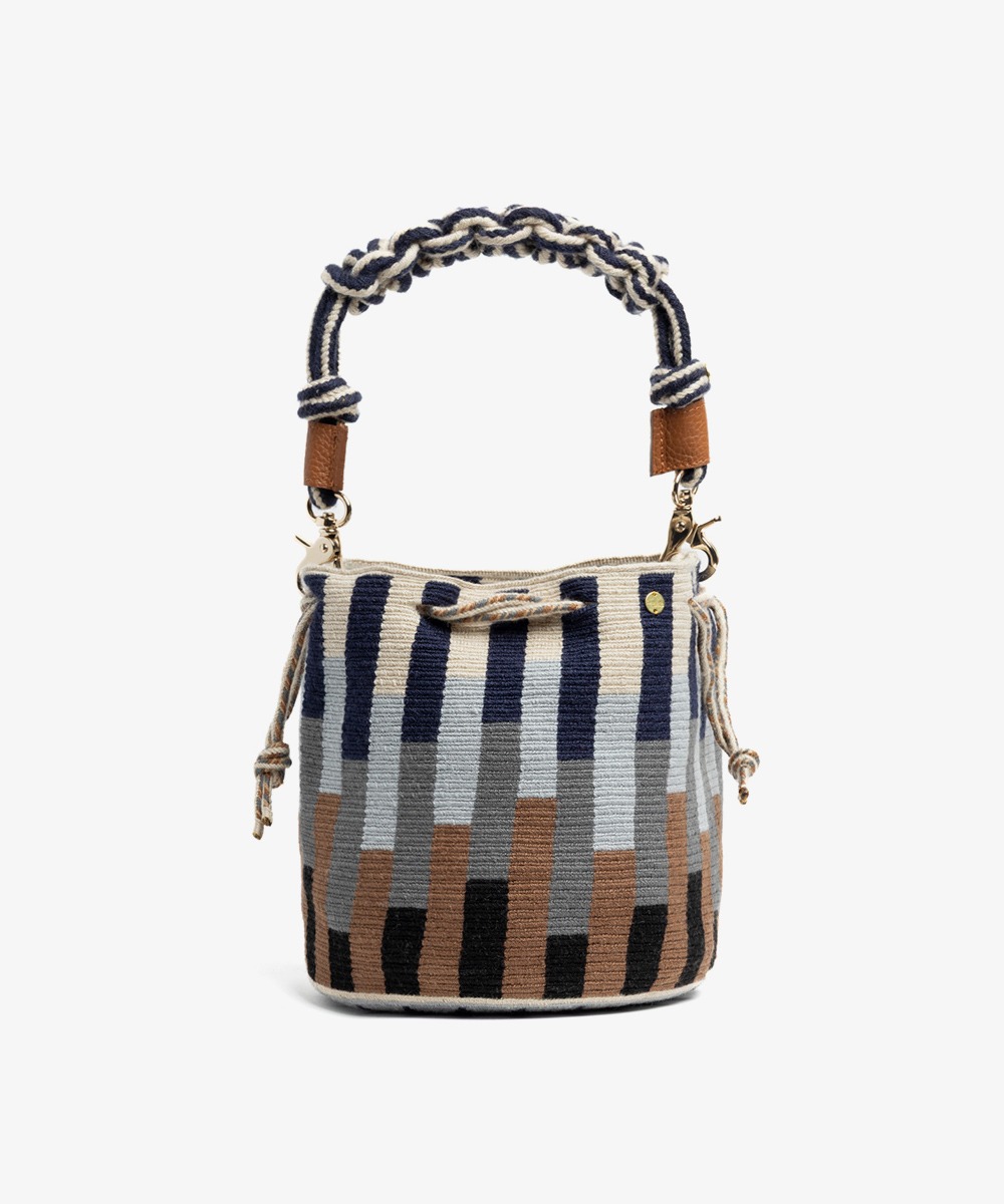 BOLSO MITRA CON ASA DE MACRAMÉ - 