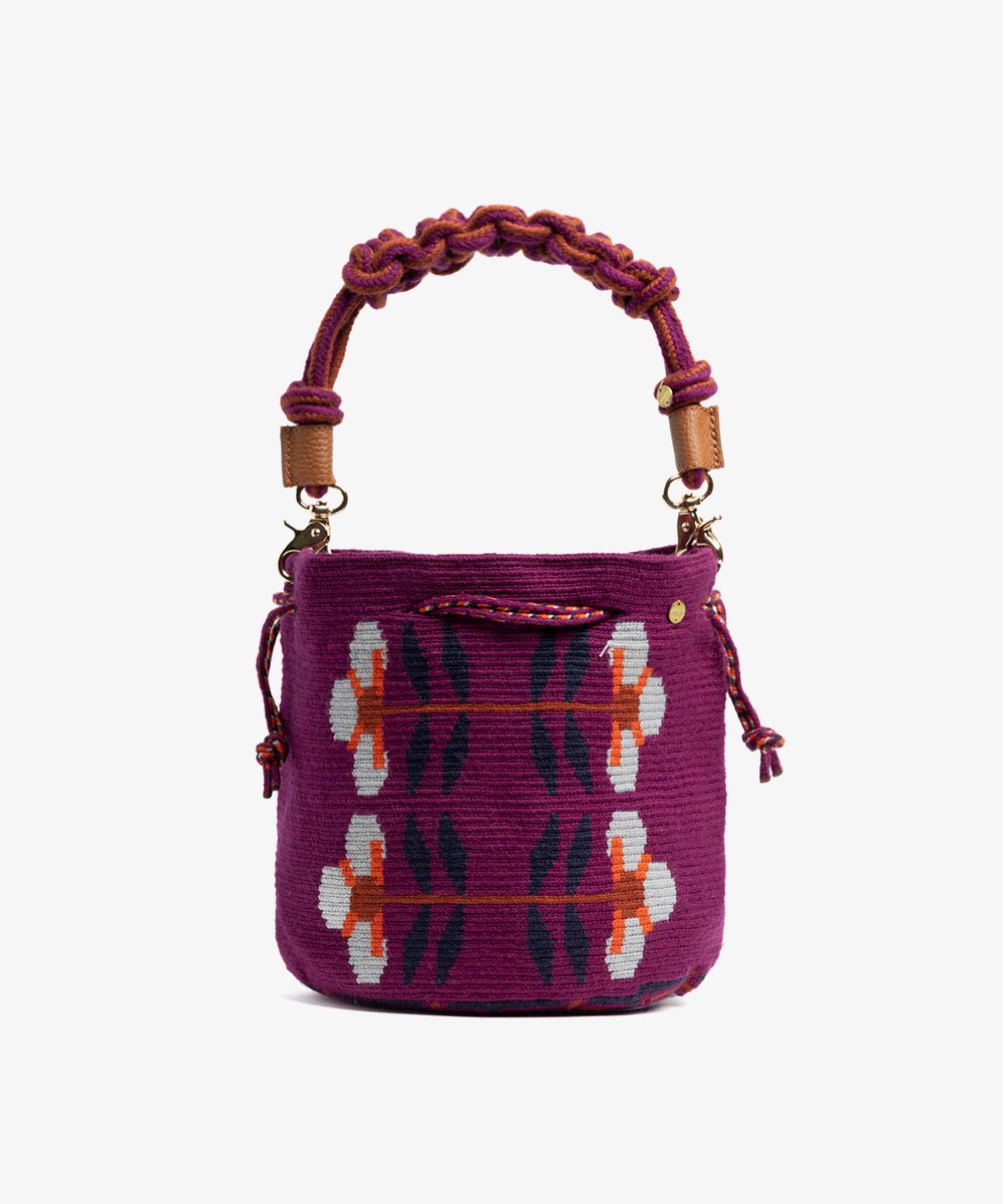 BOLSO MITRA CON ASA DE MACRAMÉ - 