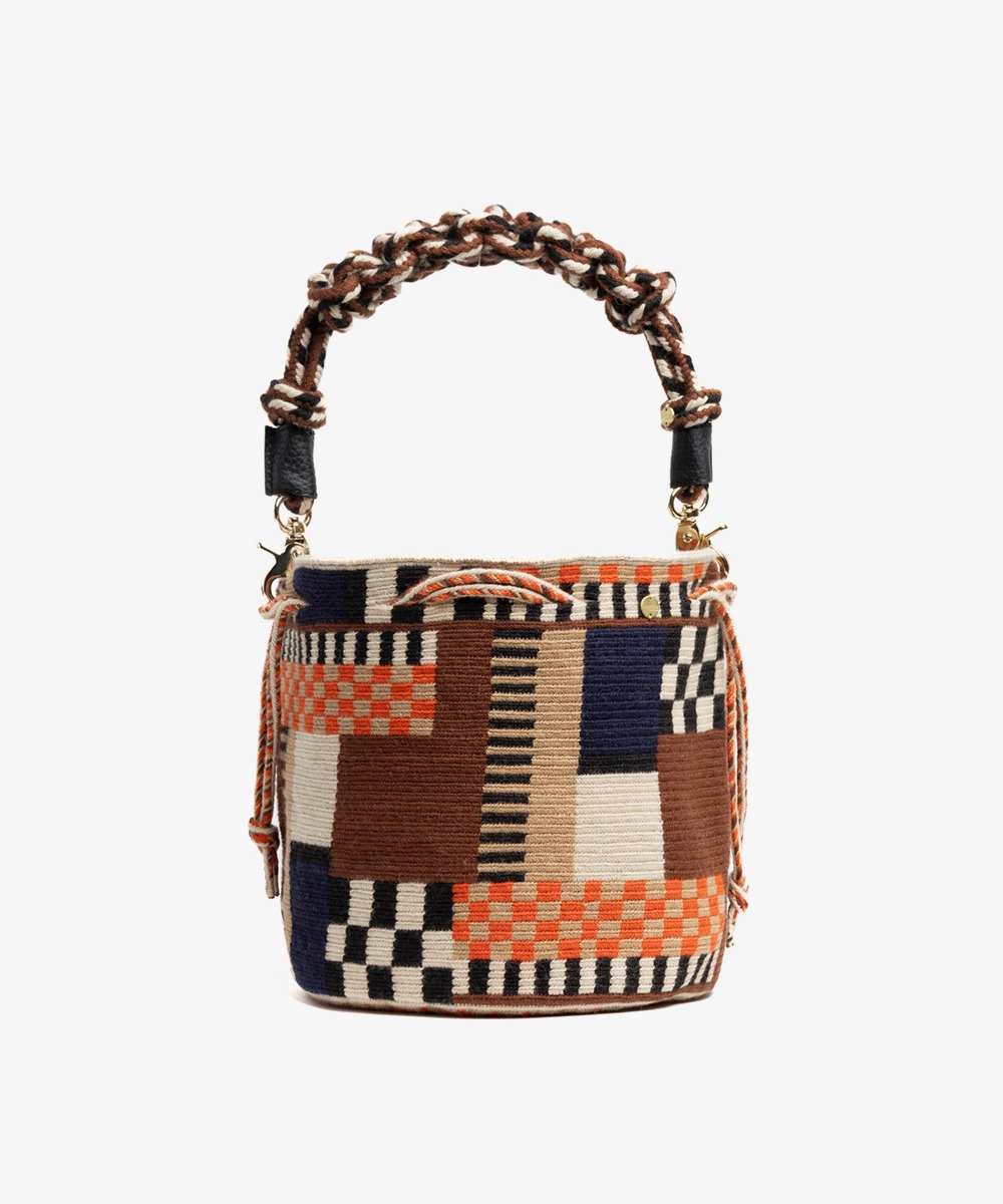 BOLSO MITRA CON ASA DE MACRAMÉ - 