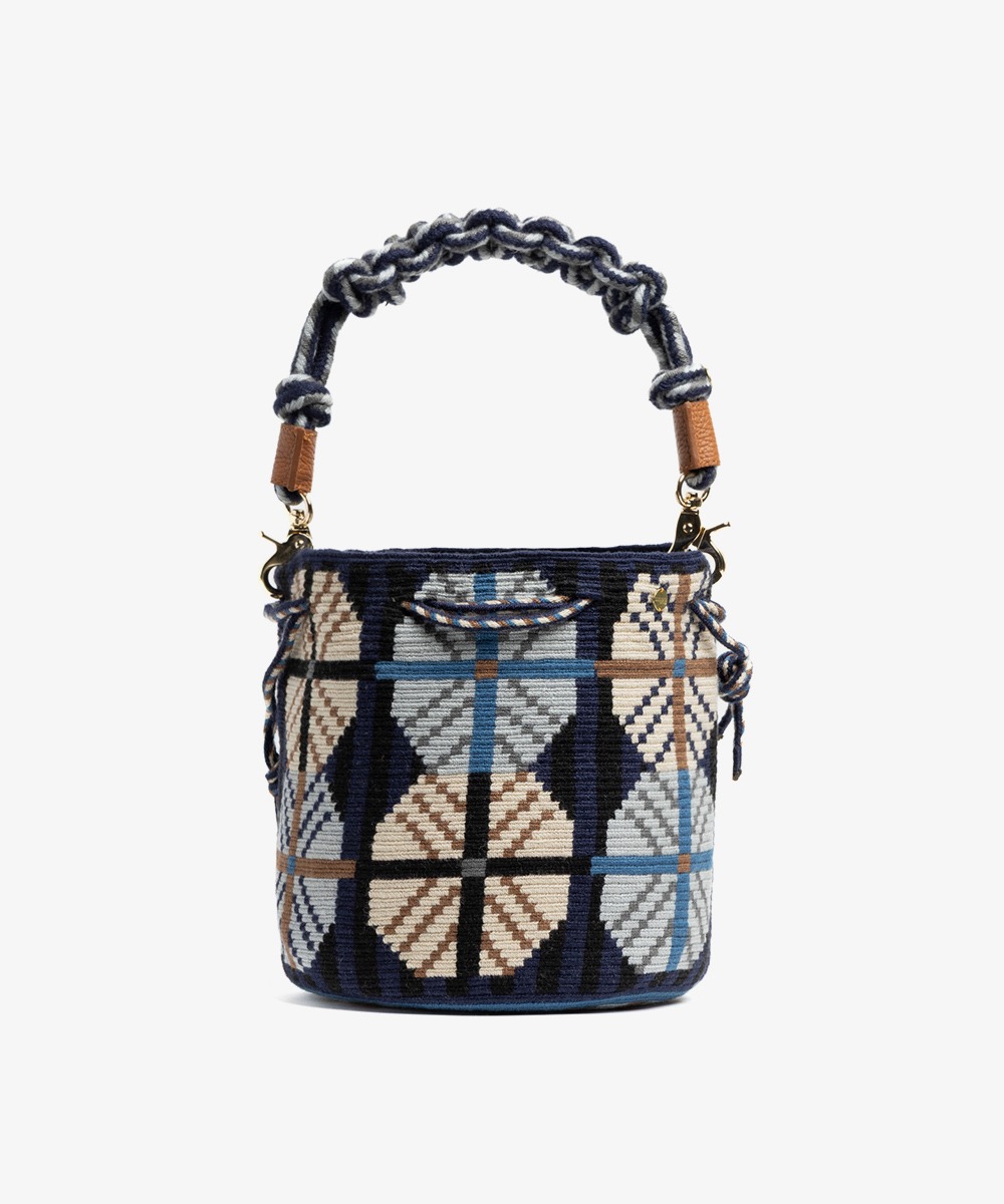 BOLSO MITRA CON ASA DE MACRAMÉ - 