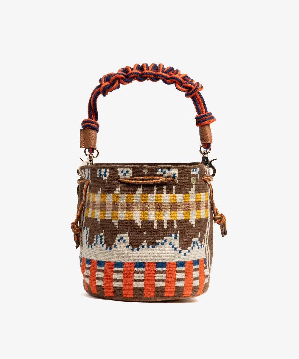 BOLSO MITRA CON ASA DE MACRAMÉ - 