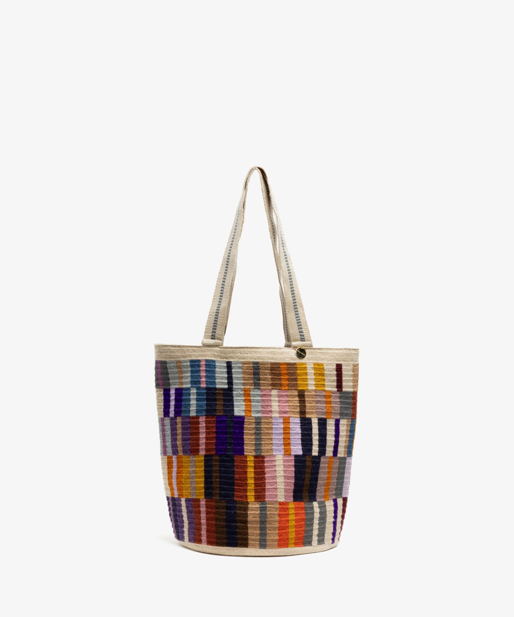 CALA BAG - OCTANT - PURPLE & BEIGE