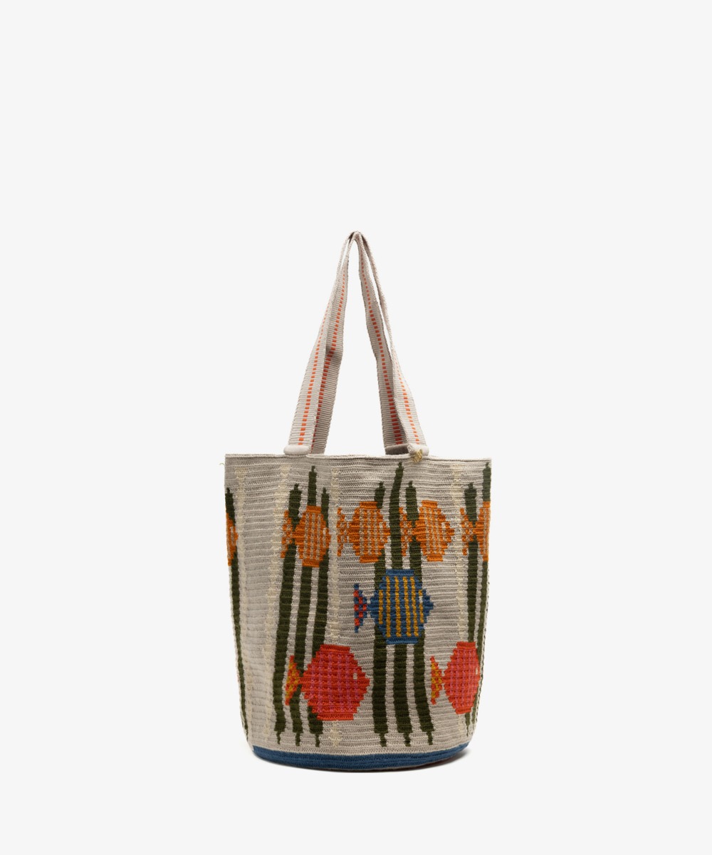 BOLSO CALA - CEPHEUS - BEIGE & VERDE