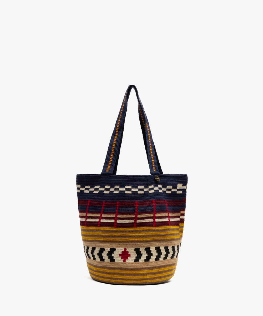 CALA BAG - PYXIS- MUSTARD & BURGUNDY